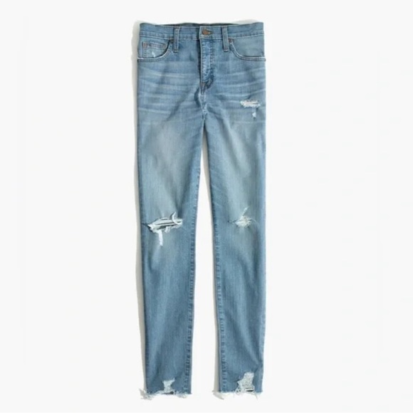 MADEWELL | 9 Inch High-Rise Skinny Jeans in Ontario Wash Size 27 - Picture 1 of 12